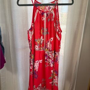 Collective Concepts Red Floral Dress